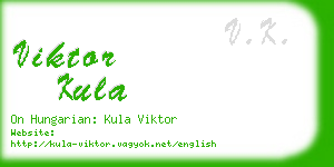 viktor kula business card